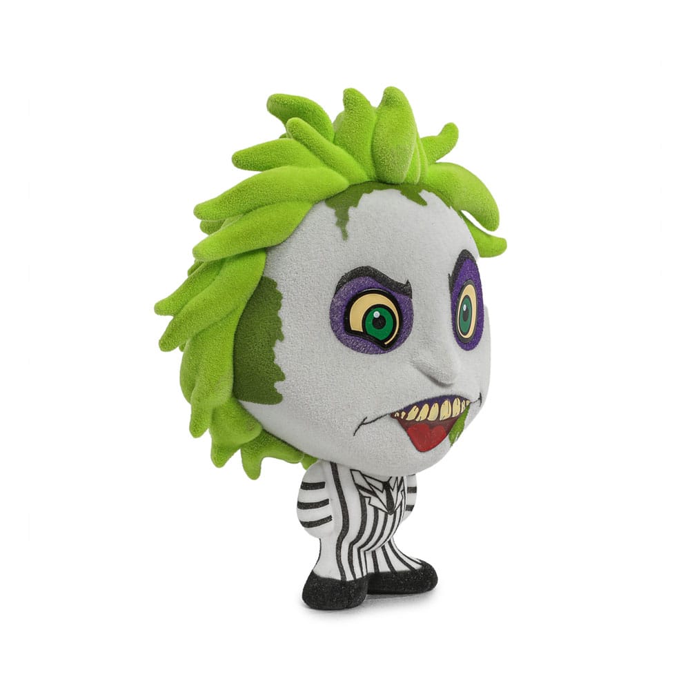 Beetlejuice Beetlejuice Figura Vinyl hunny Flocked Beetlejuice Striped Suit 10 cm