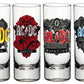 AC/DC Pack de 4 Vasos de Chupitos Black Ice