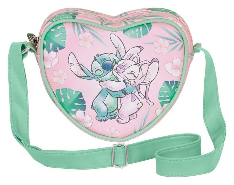 Lilo & Stitch Bolso Bandolera Casual Heart Hug Pink