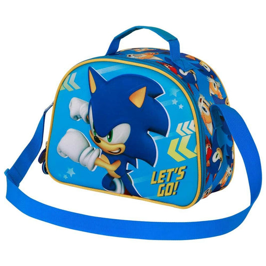 Sonic - The Hedgehog Bolsa Portamerienda 3D SEGA Go Blue