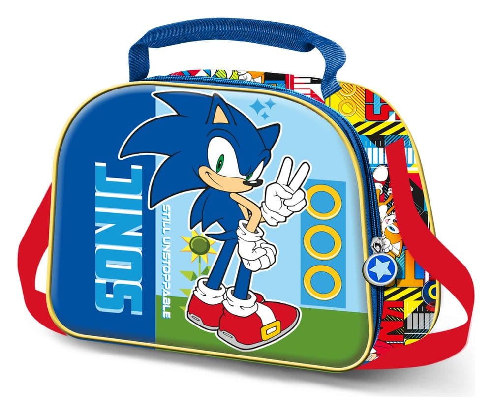 Sonic - The Hedgehog Bolsa Portamerienda 3D SEGA Unstoppable Blue