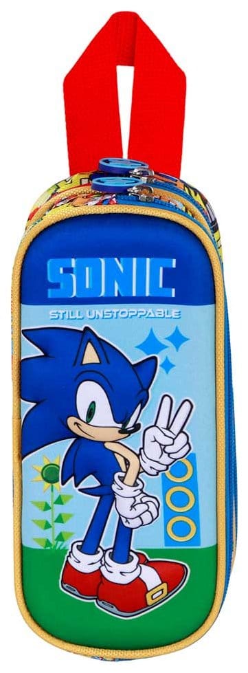 Sonic - The Hedgehog 3D Double Estuche para lápices SEGA Unstoppable Blue