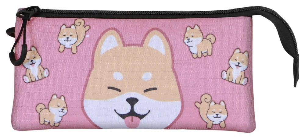 Oh My Pop! Triple Estuche para lápices Shiba Pink