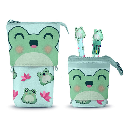 Oh My Pop! Estuche Pop Up con Bolígrafo 10 colores & bolígrafo de gel borrable Froggy