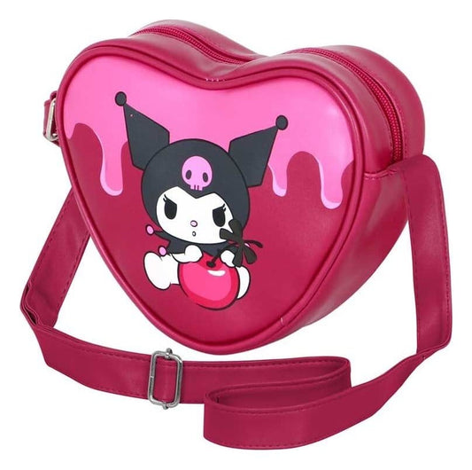 Sanrio Casual Heart Bolso de hombro Kuromi Cherry