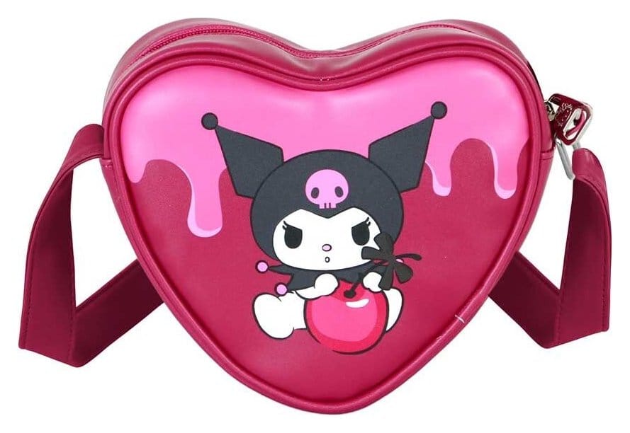 Sanrio Casual Heart Bolso de hombro Kuromi Cherry