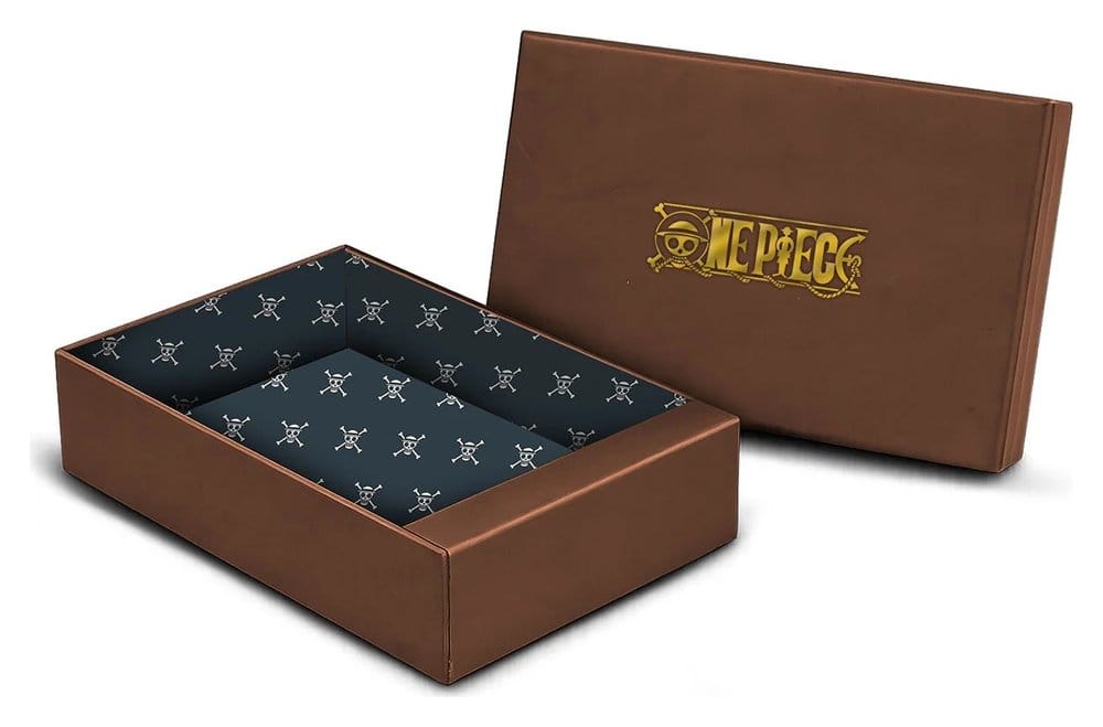 One Piece Cartera Man Zip Skull