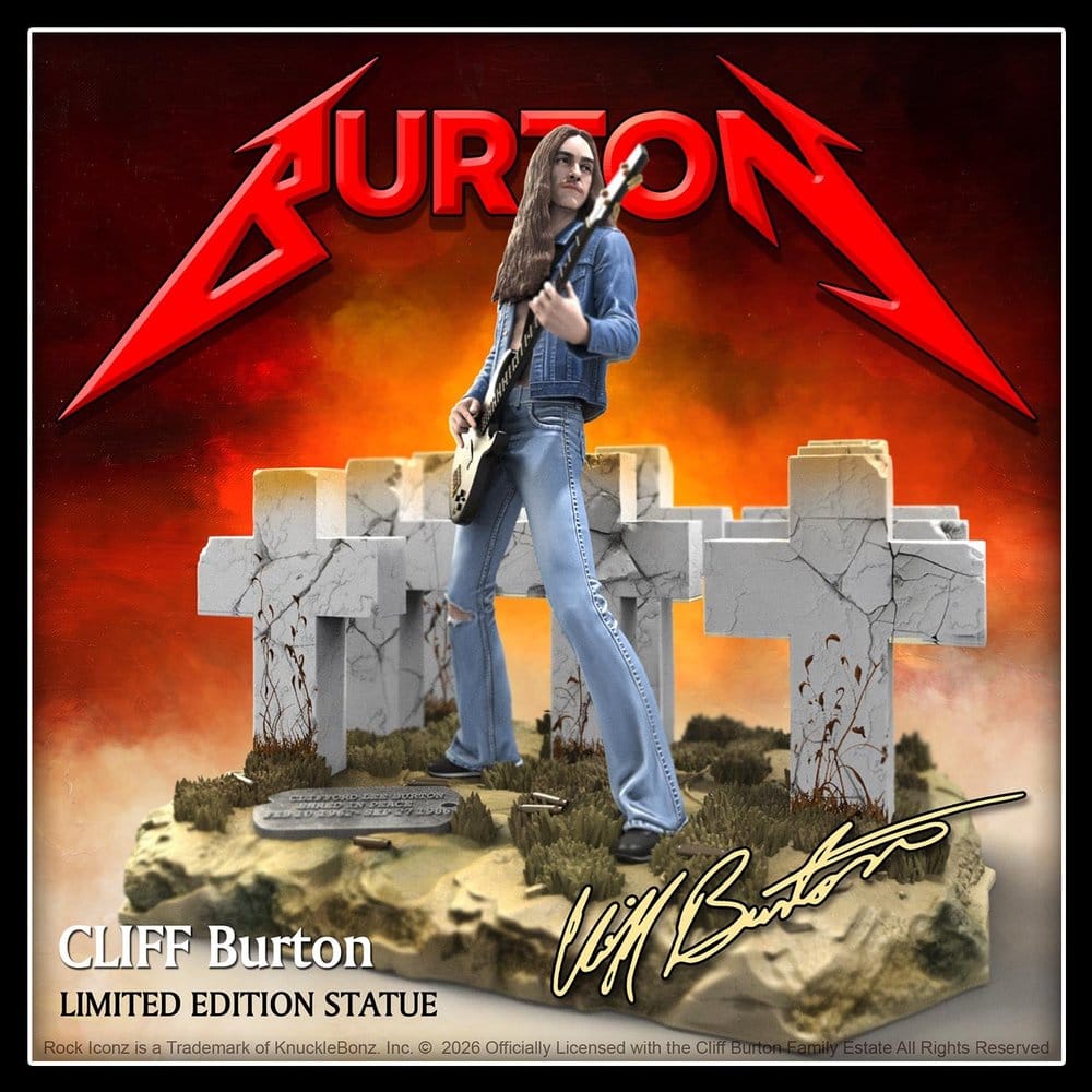Metallica Rock Iconz Figura Cliff Burton III 21 cm
