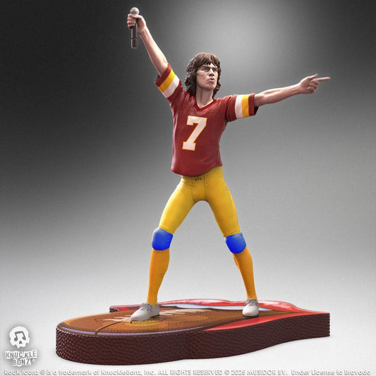 Rolling Stones Estatua Rock Iconz Mick Jagger US Tour 1981 (Burgundy Jersey) 22 cm - Z POP Toys