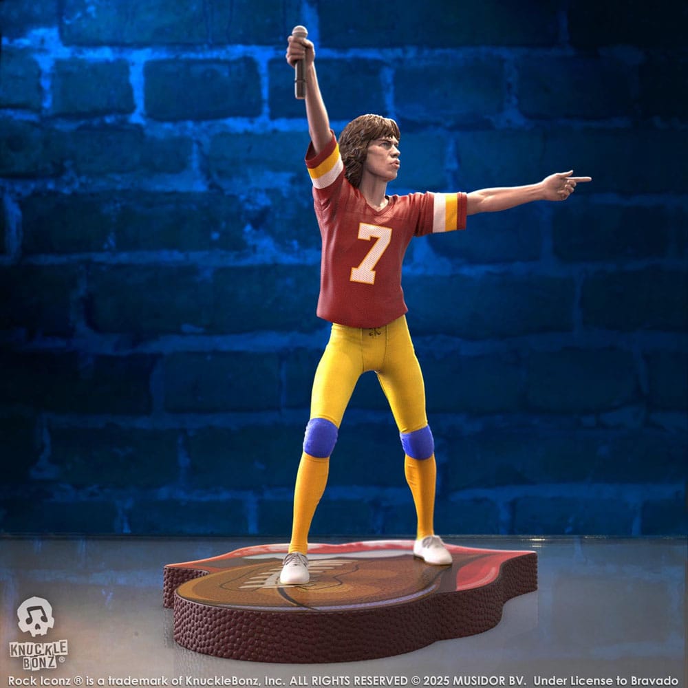 Rolling Stones Estatua Rock Iconz Mick Jagger US Tour 1981 (Burgundy Jersey) 22 cm - Z POP Toys
