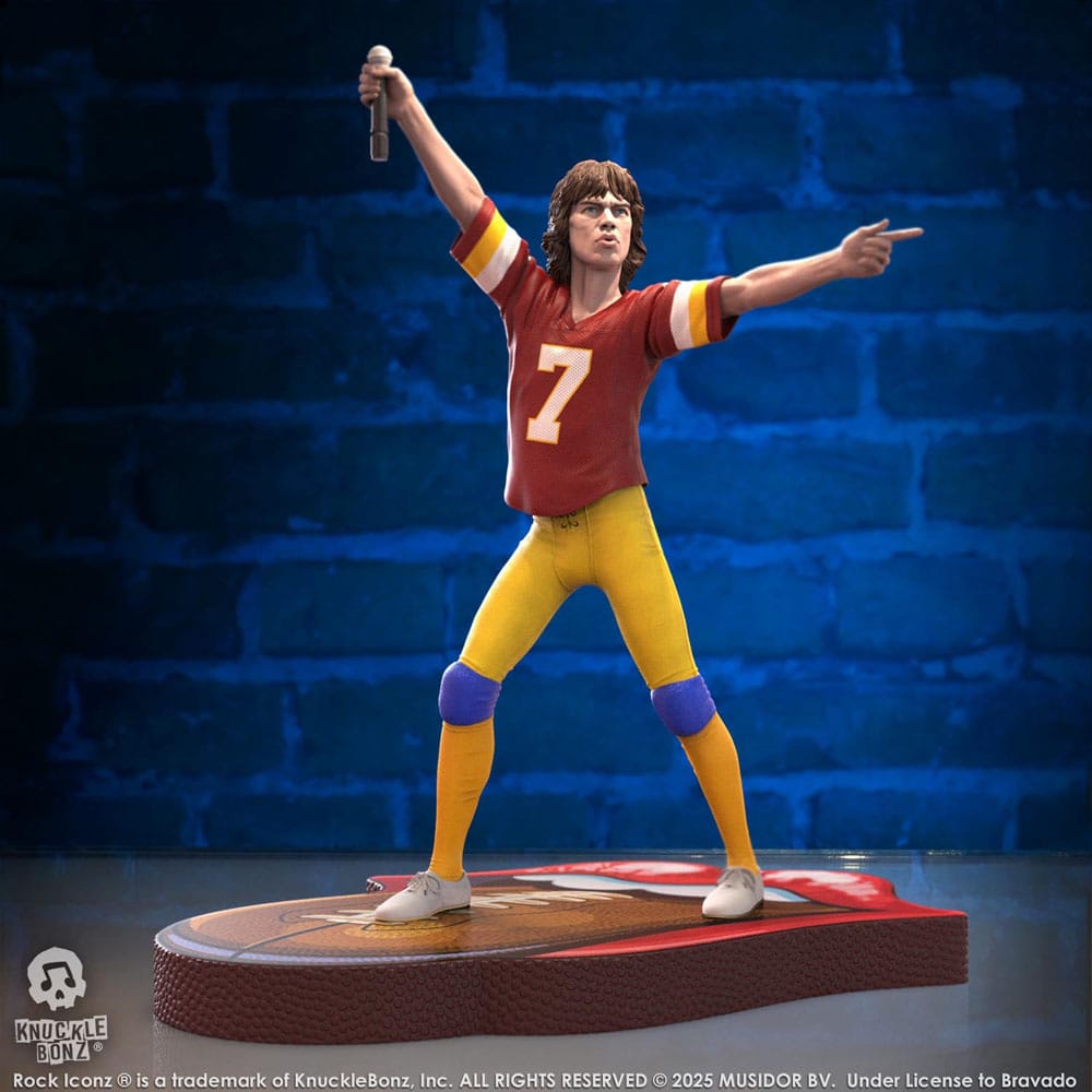 Rolling Stones Estatua Rock Iconz Mick Jagger US Tour 1981 (Burgundy Jersey) 22 cm - Z POP Toys