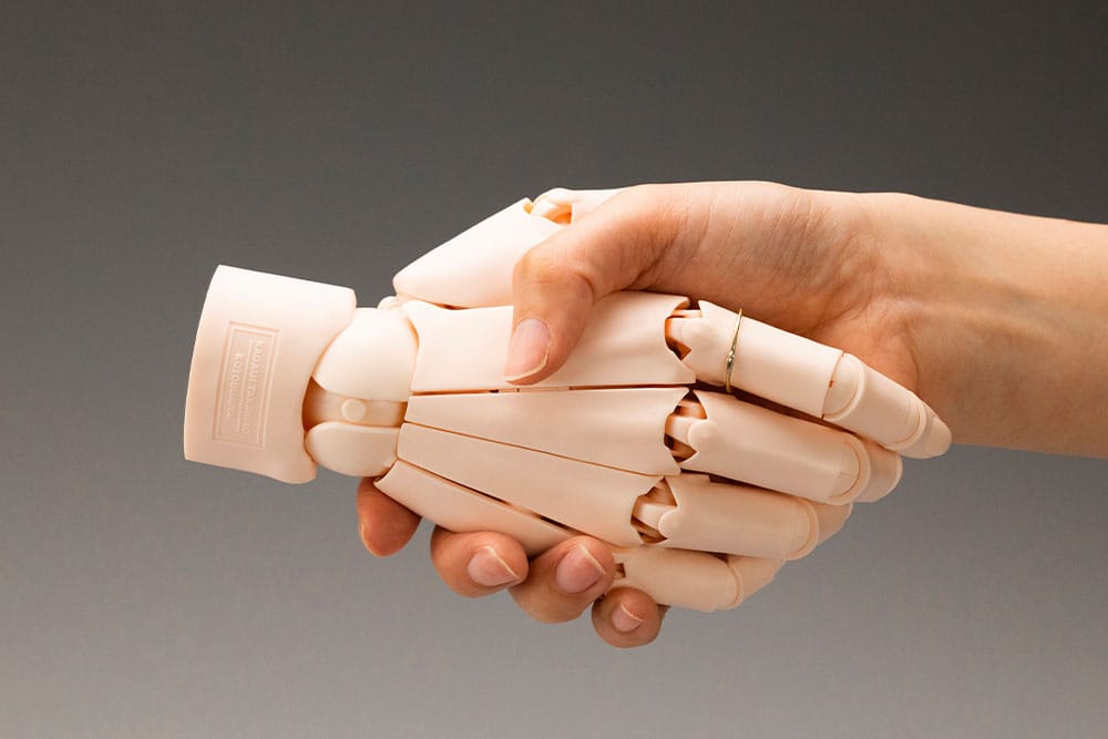 Takahiro Kagami Artist Support Item Hand PVC 1/1 Model/L Pale Orange 21 cm