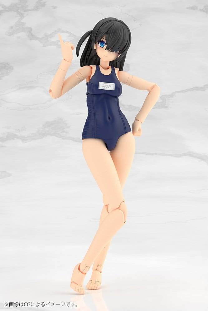 Frame Arms Girl Maqueta Plastic Model Kit Mizuki School Swimsuits Ver. 16 cm