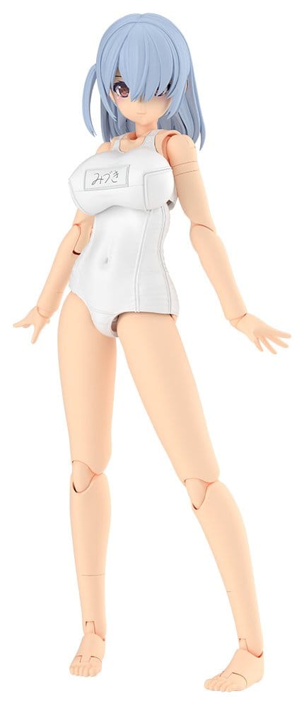 Frame Arms Girl Maqueta Plastic Model Kit Mizuki School Swimsuits White Ver. 16 cm