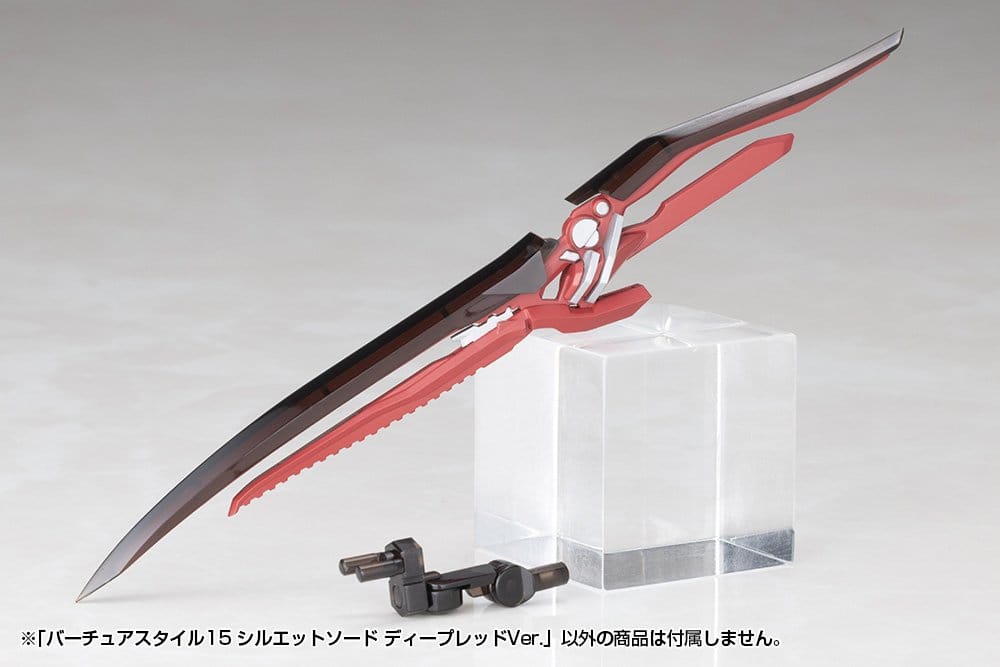 Kotobukiya M.S.G. Accesorios para Maquetas Plastic Model Kit Virtuous Style 15 Silhouette Sword Deep Red Ver. 14 cm