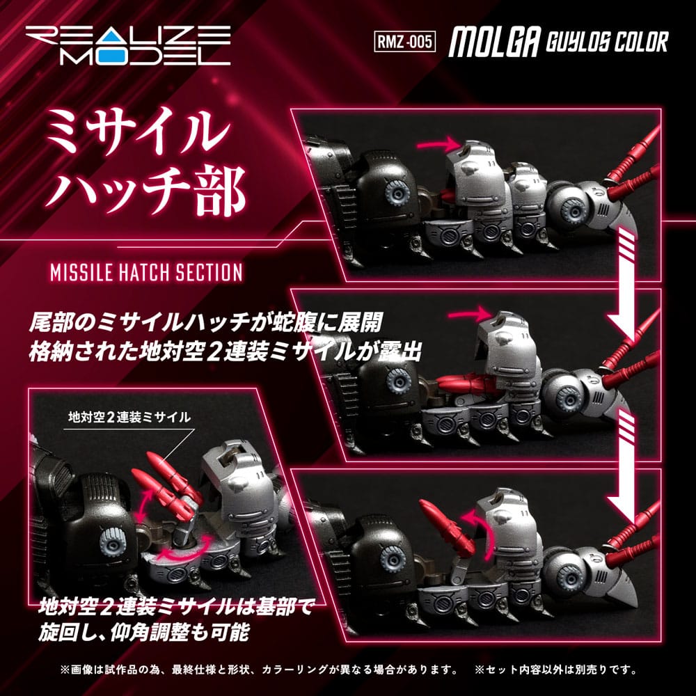 Zoids Maqueta Plastic Model Kit 1/100 RMZ-005 Molga Guylos Color (Reproduction) 12 cm - Z POP Toys