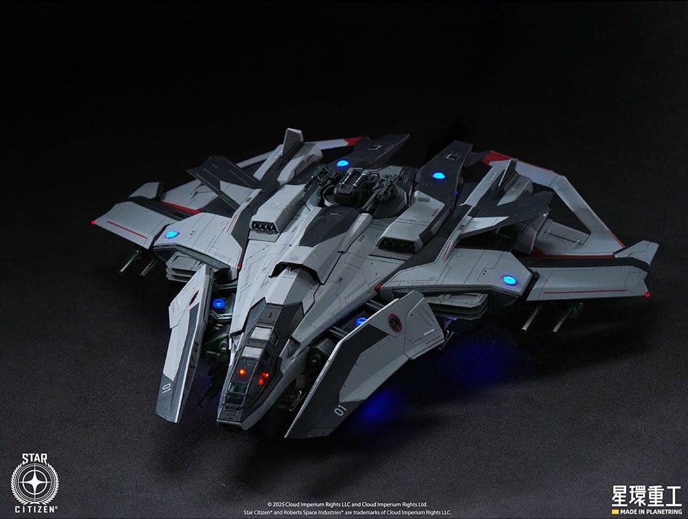 Star Citizen Maqueta Pre-assembled Plastic Model Kit 1/100 Anvil F8C Lightning Pre-Assembled Finished Model Ver. 25 cm