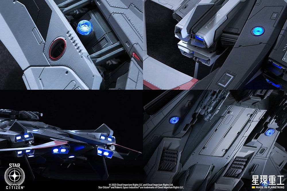 Star Citizen Maqueta Pre-assembled Plastic Model Kit 1/100 Anvil F8C Lightning Pre-Assembled Finished Model Ver. 25 cm
