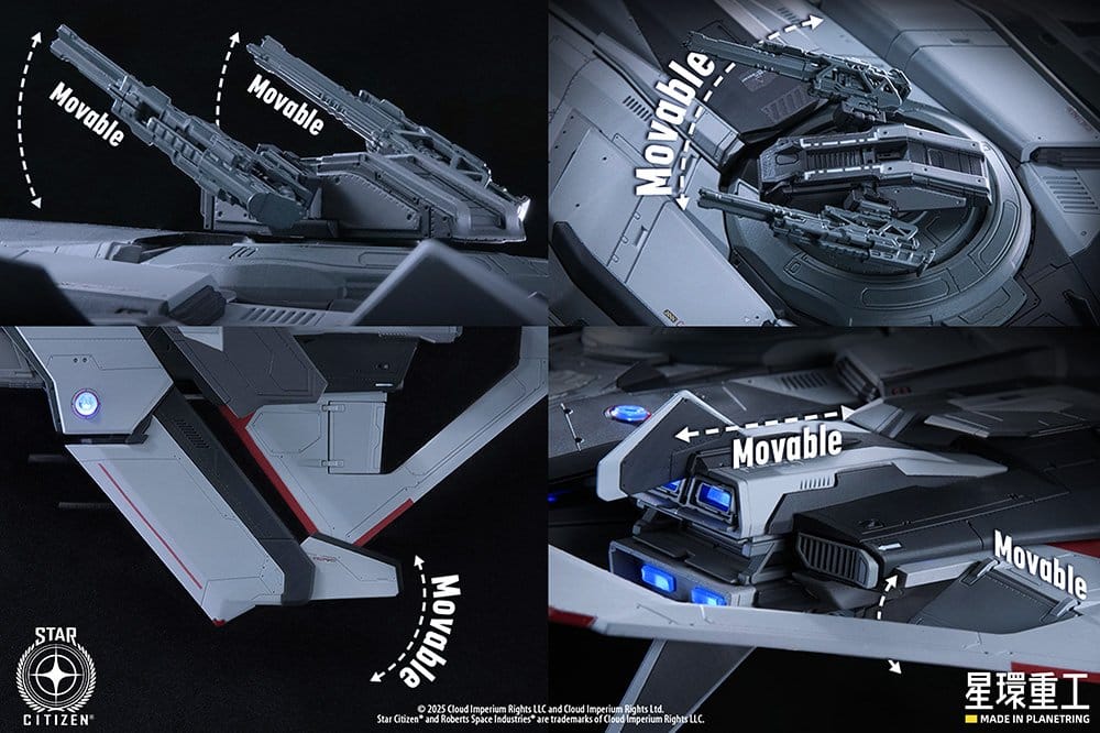 Star Citizen Maqueta Pre-assembled Plastic Model Kit 1/100 Anvil F8C Lightning Pre-Assembled Finished Model Ver. 25 cm