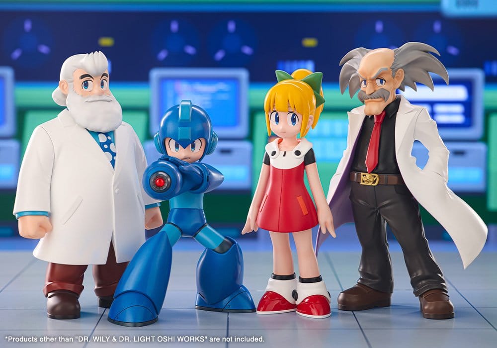 Mega Man Pack de 2 Figuras PVC Oshi Works Dr. Wily &amp; Dr. Light
