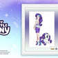 My Little Pony Litografia Chara Fine Graph Bishoujo Rarity 43 cm