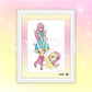 My Little Pony Litografia Chara Fine Graph Bishoujo Fluttershy 43 cm