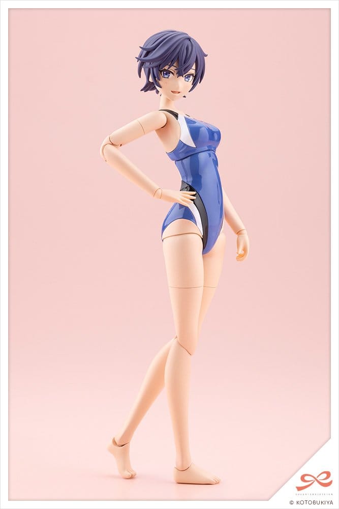 Sousaishojoteien Maqueta Plastic Model Kit 1/10 Rui Saotome Touou High School Competitive Swimsuit 16 cm