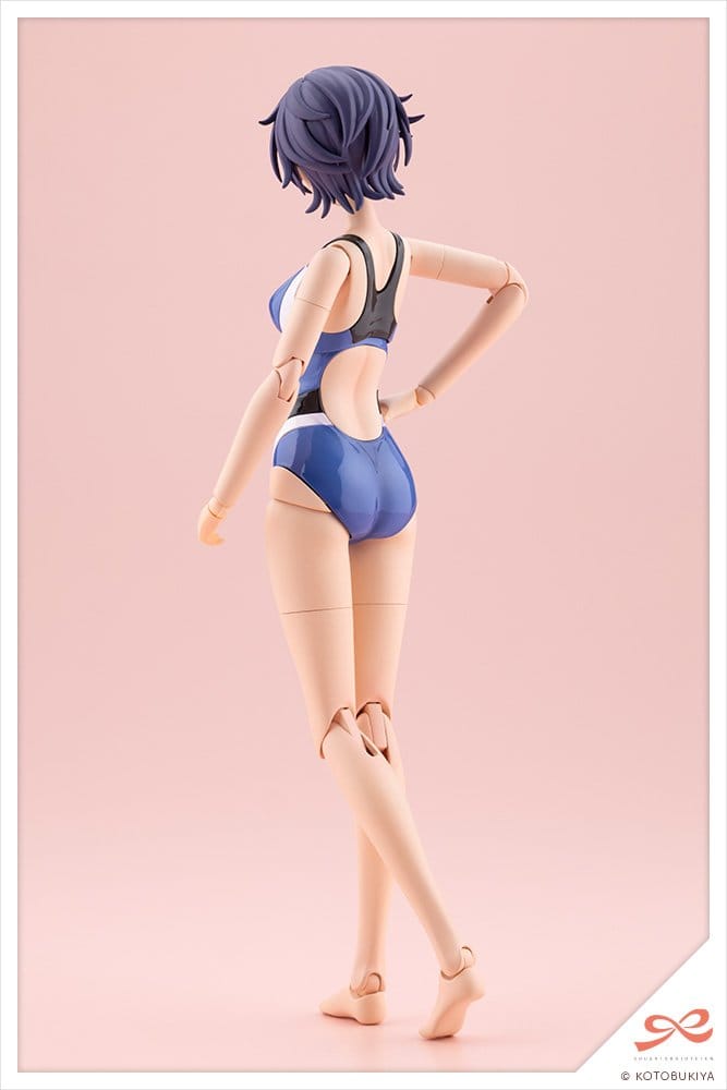 Sousaishojoteien Maqueta Plastic Model Kit 1/10 Rui Saotome Touou High School Competitive Swimsuit 16 cm