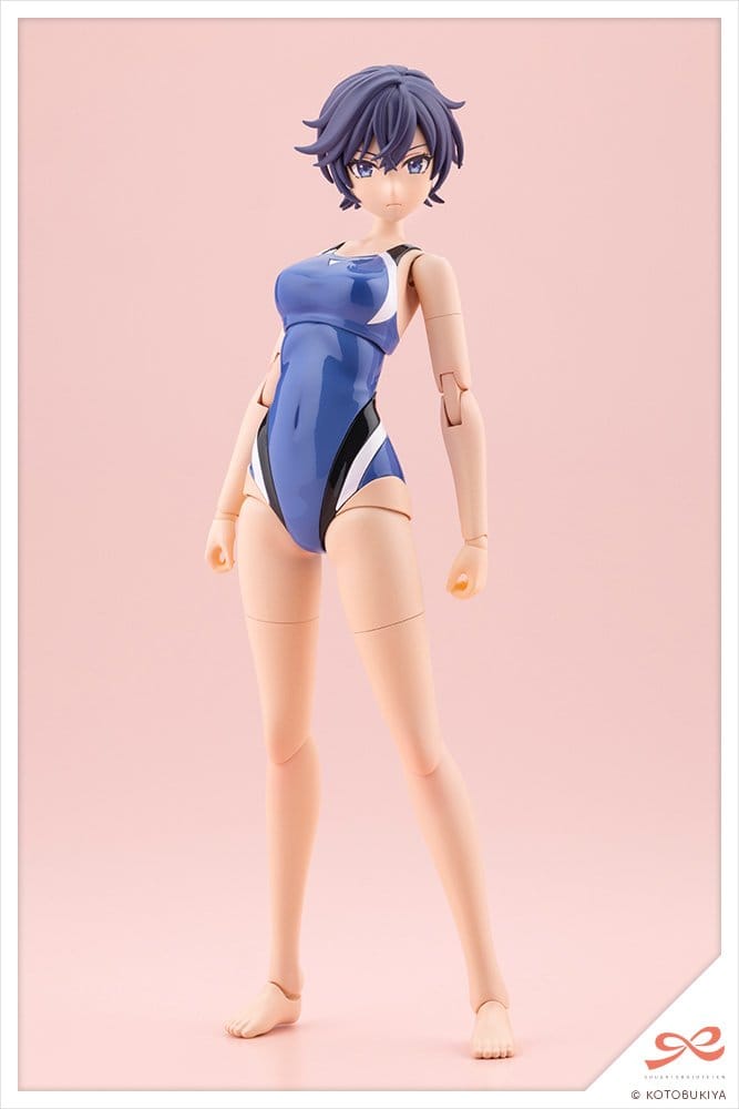Sousaishojoteien Maqueta Plastic Model Kit 1/10 Rui Saotome Touou High School Competitive Swimsuit 16 cm