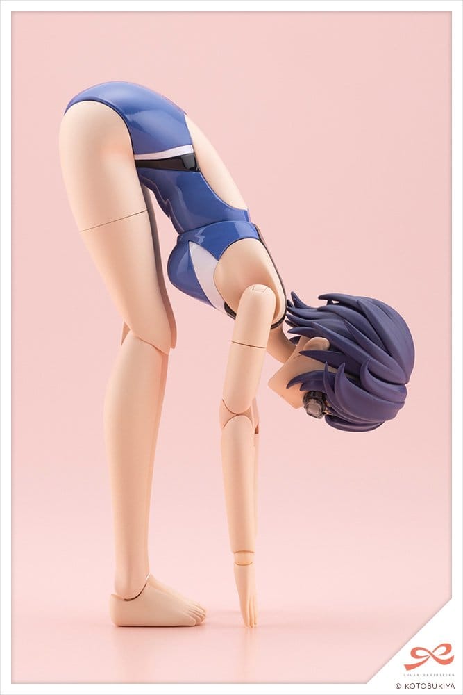 Sousaishojoteien Maqueta Plastic Model Kit 1/10 Rui Saotome Touou High School Competitive Swimsuit 16 cm