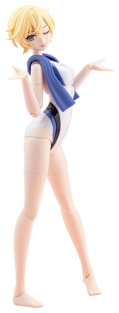 Sousaishojoteien Maqueta Plastic Model Kit 1/10 Rui Saotome Touou High School Competitive Swimsuit Dreaming Style White Dolphin 16 cm