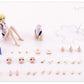 Sousaishojoteien Maqueta Plastic Model Kit 1/10 Rui Saotome Touou High School Competitive Swimsuit Dreaming Style White Dolphin 16 cm