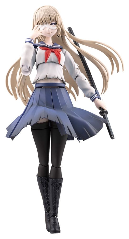 Sousai Shojo Teien Maqueta Plastic Model Kit 1/10 Kuon Yakushiji Maria Kagaribi Damage Ver. School Girl Emulation 16 cm