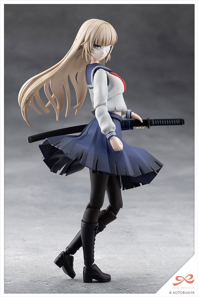 Sousai Shojo Teien Maqueta Plastic Model Kit 1/10 Kuon Yakushiji Maria Kagaribi Damage Ver. School Girl Emulation 16 cm