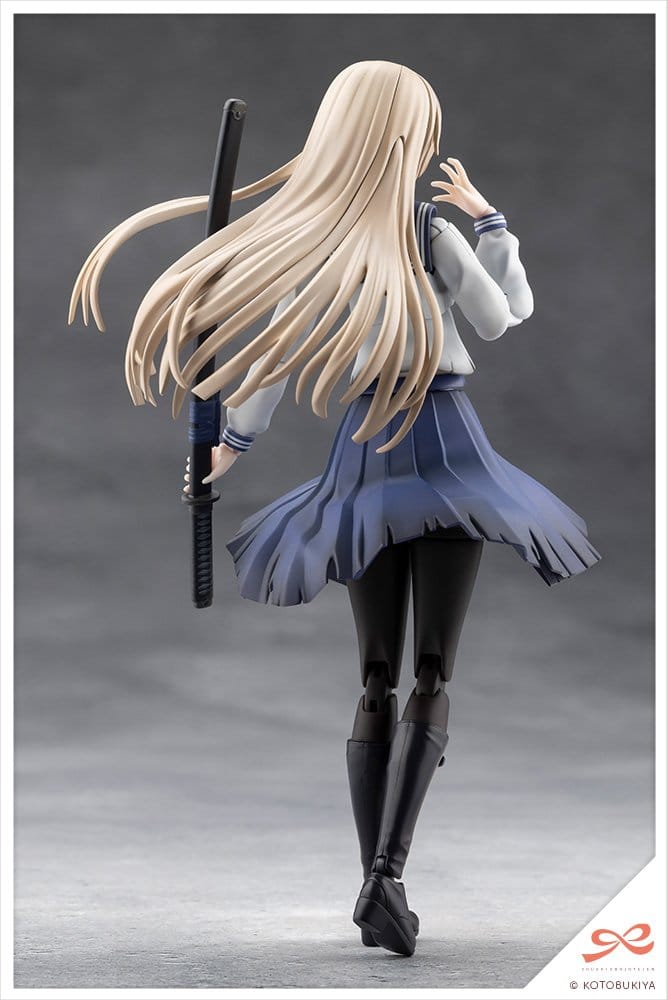 Sousai Shojo Teien Maqueta Plastic Model Kit 1/10 Kuon Yakushiji Maria Kagaribi Damage Ver. School Girl Emulation 16 cm