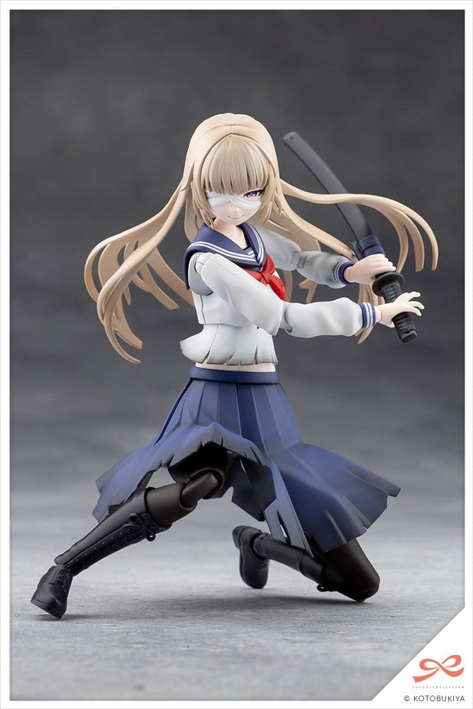 Sousai Shojo Teien Maqueta Plastic Model Kit 1/10 Kuon Yakushiji Maria Kagaribi Damage Ver. School Girl Emulation 16 cm