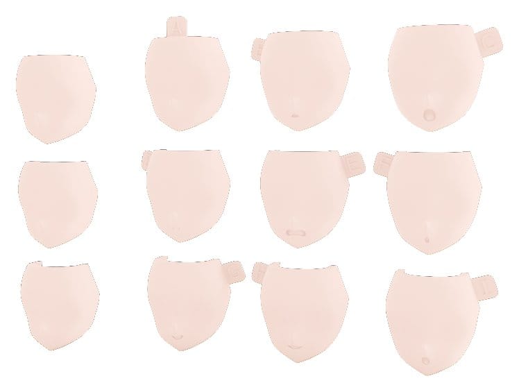Megami Device M.S.G 08 Accesorios 1/1 Face Set Buster Doll Skin Color C