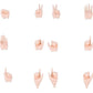 Megami Device M.S.G 09 Accesorios 1/1 Hand Set Skin Color B