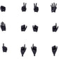 Megami Device M.S.G. Accesorios para Maquetas Plastic Model Kit 1/1 09 Hand Set Skin Color Black