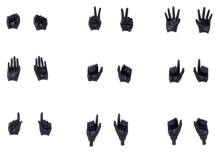 Megami Device M.S.G. Accesorios para Maquetas Plastic Model Kit 1/1 09 Hand Set Skin Color Black