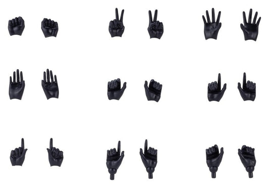 Megami Device M.S.G. Accesorios para Maquetas Plastic Model Kit 1/1 09 Hand Set Skin Color Black