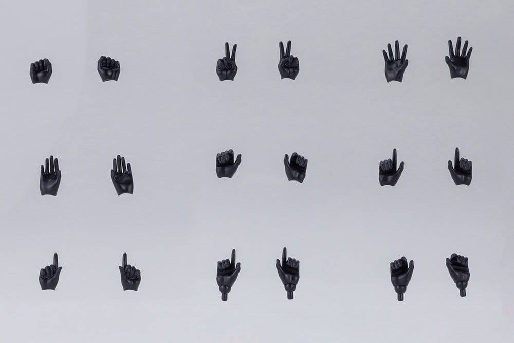 Megami Device M.S.G. Accesorios para Maquetas Plastic Model Kit 1/1 09 Hand Set Skin Color Black