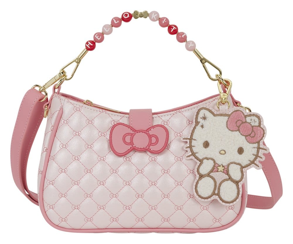 Sanrio by Loungefly Bandolera Con asa con cuentas y colgante para bolso Hello Kitty acolchado