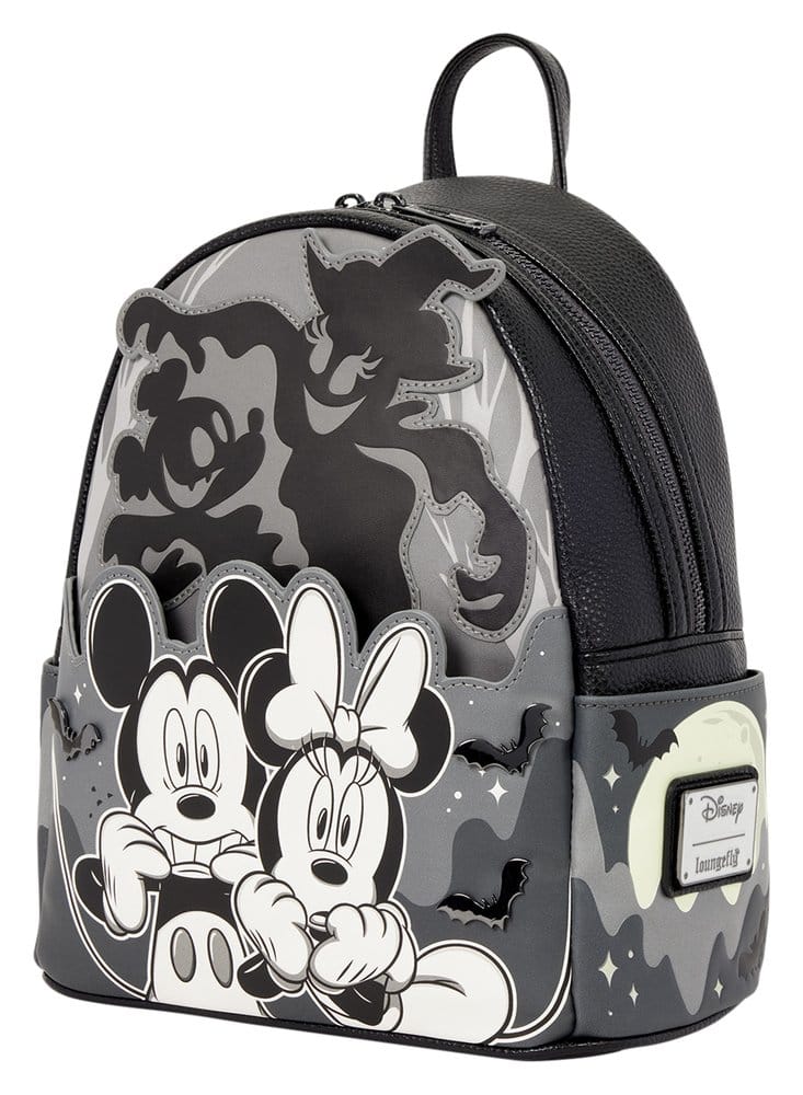 Mickey & Minnie by Loungefly Mochila Mini Ghost Light Up Glow