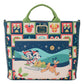 Disney by Loungefly Bolsa Canvas Mickey and Minnie Holiday
