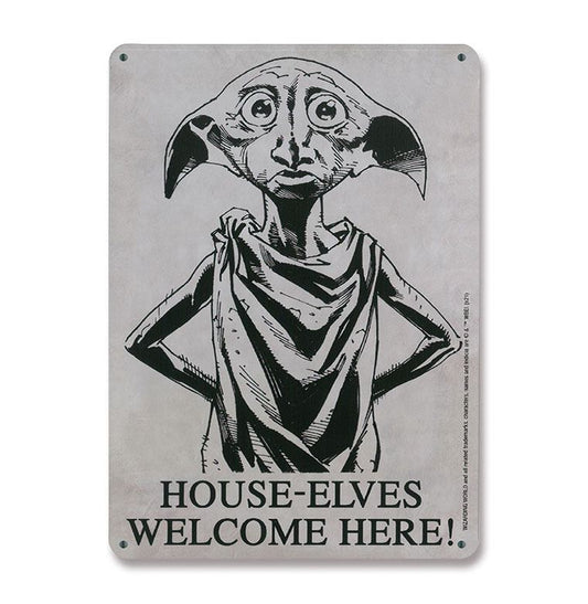 Harry Potter Placa de Chapa House-Elves 15 x 21 cm