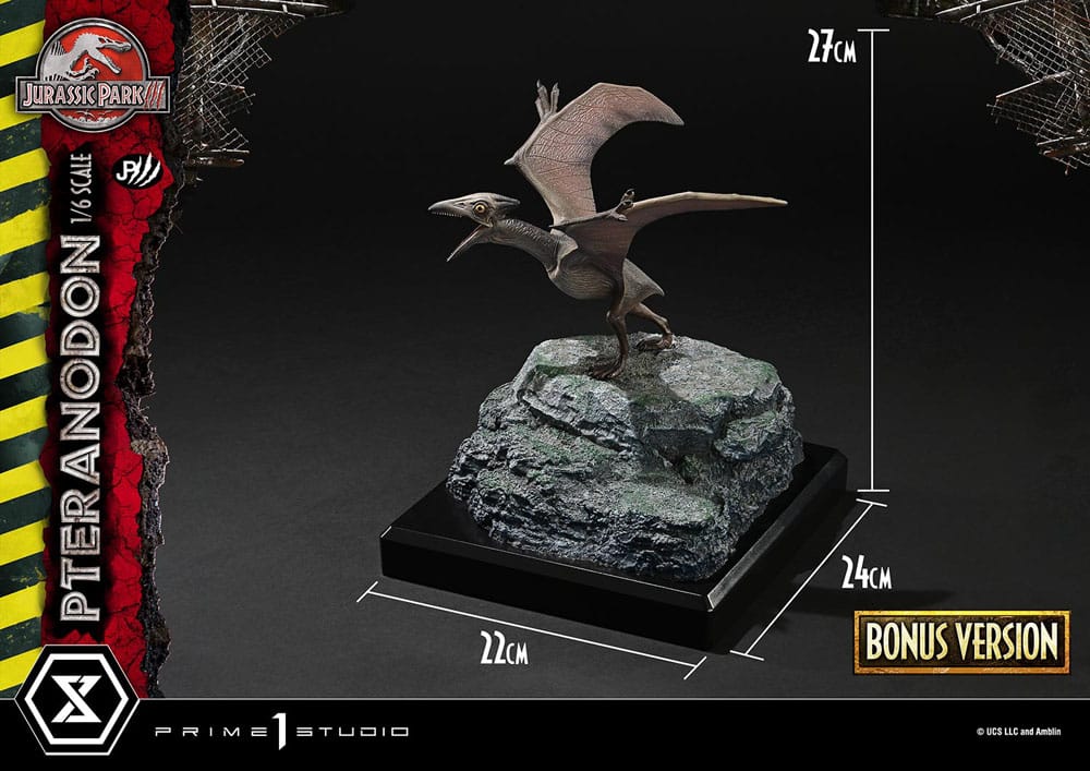 Jurassic Park III Estatua Legacy Museum Collection 1/6 Pteranodon Bonus Version 68 cm - Z POP Toys