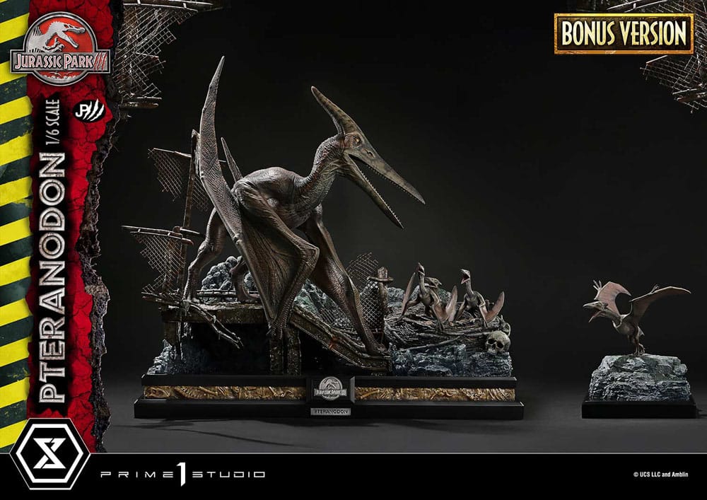 Jurassic Park III Estatua Legacy Museum Collection 1/6 Pteranodon Bonus Version 68 cm - Z POP Toys