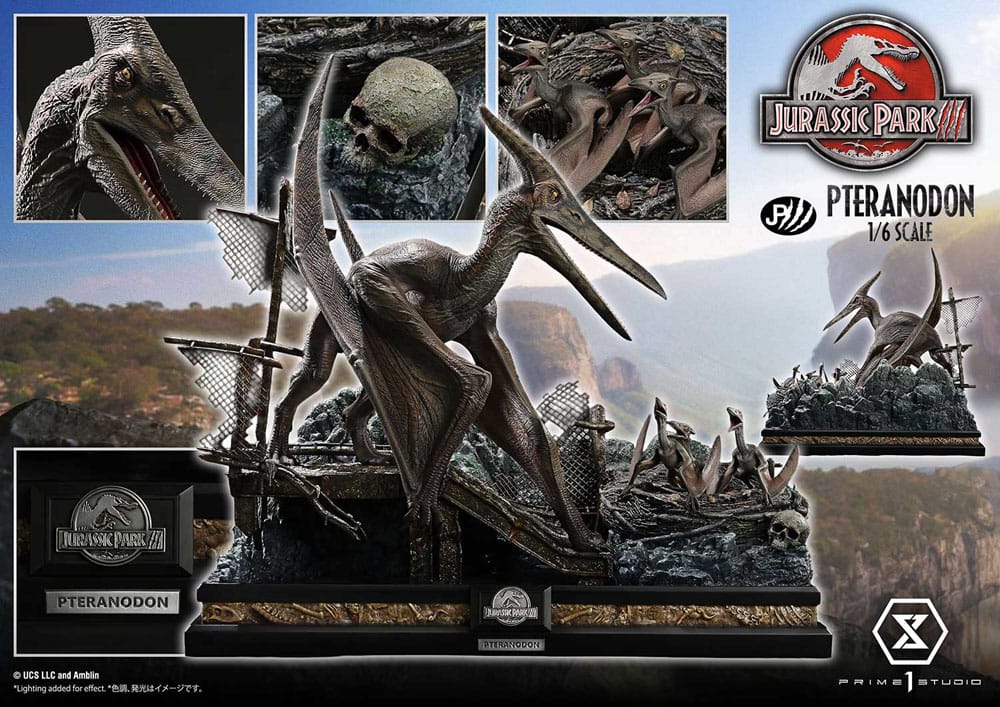 Jurassic Park III Estatua Legacy Museum Collection 1/6 Pteranodon Bonus Version 68 cm - Z POP Toys