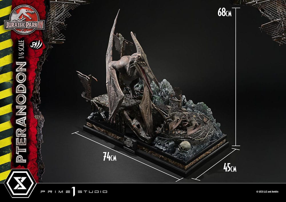 Jurassic Park III Estatua Legacy Museum Collection 1/6 Pteranodon Bonus Version 68 cm - Z POP Toys